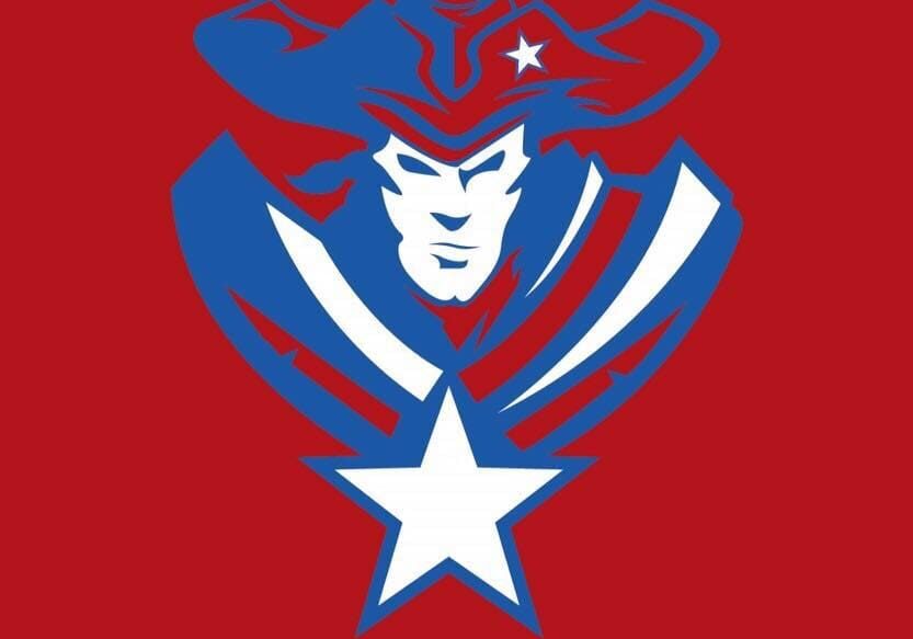 Stylized patriot wearing tricorne hat and star